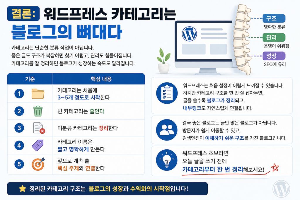 카테고리는 블로그의 뼈대