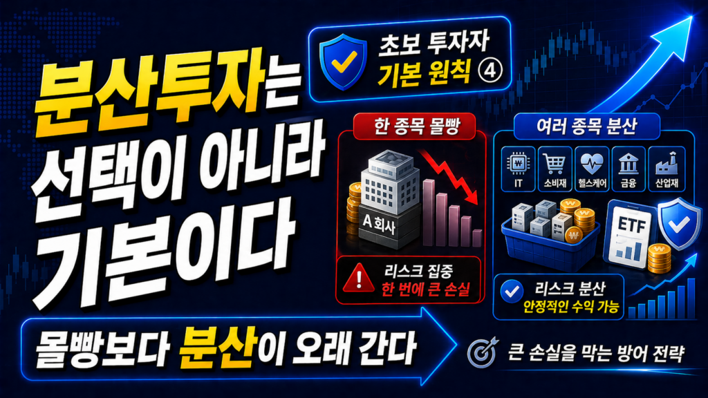 분산투자는 초보 투자자의 기본 원칙이다