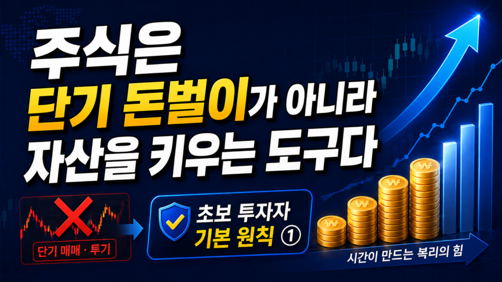 주식 처음 시작 초보 투자자 기본 원칙