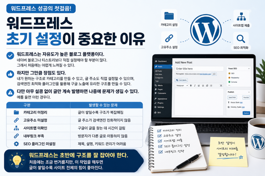 워드프레스 초기 설정이 중요한 이유