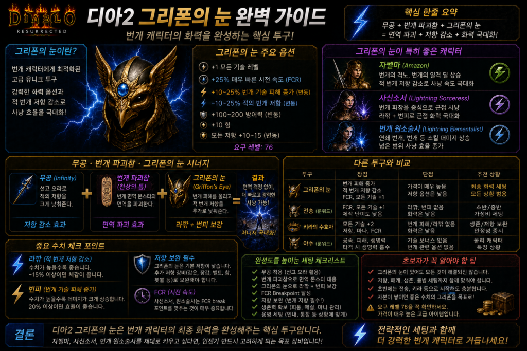 디아2 그리폰의 눈 완벽 가이드