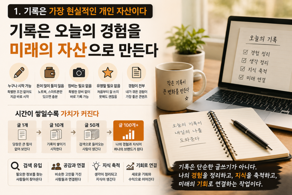 기록이 자산이 되는 시대