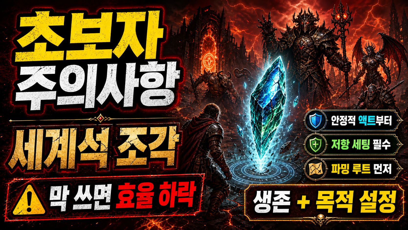 디아블로2 레저렉션 세계석 조각 얻는법｜악마술사의 군림 사용처 정리