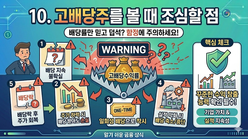 고배당주를 볼 때 조심할 점