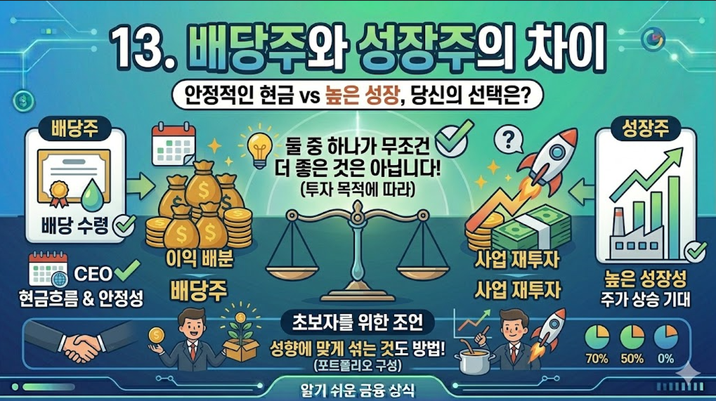 배당주와 성장주의 차이